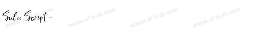 Sulu Script字体转换